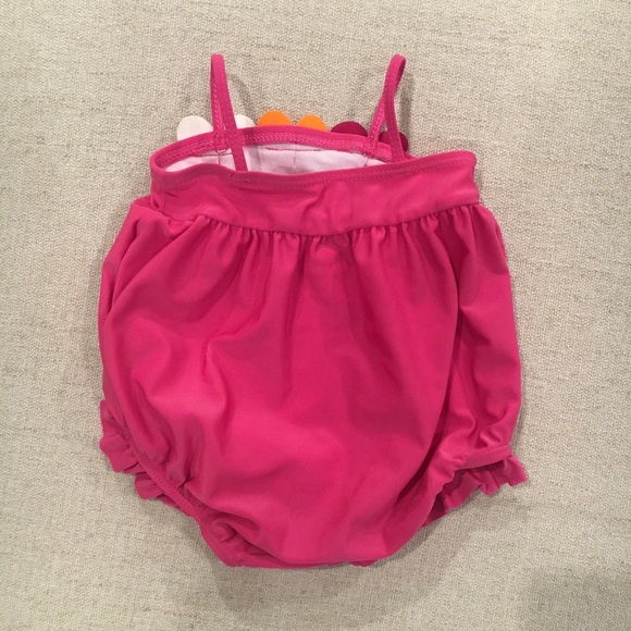 Pink and Orange Floral Swimsuit - Picture 8 of 16